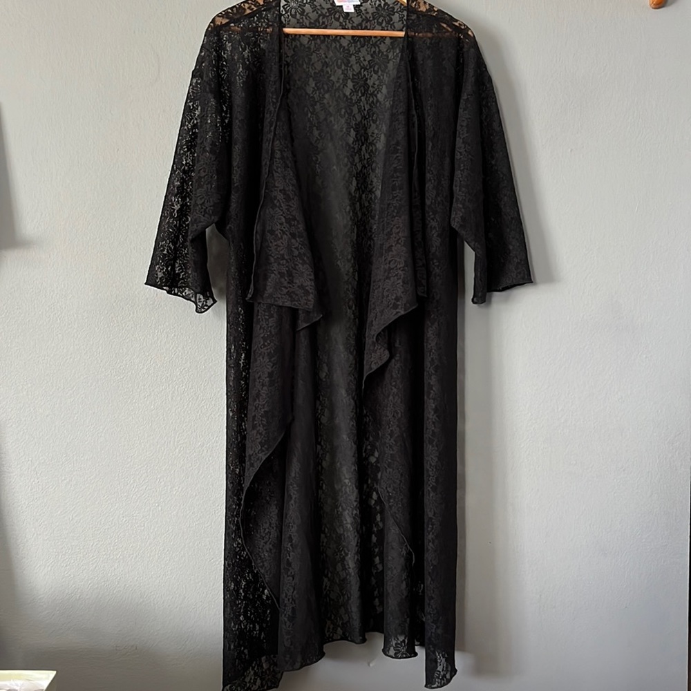 LulaRoe lace long cardigan